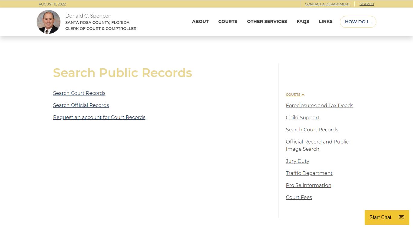 Search Public Records - Santa Rosa County, FL Clerk of ...