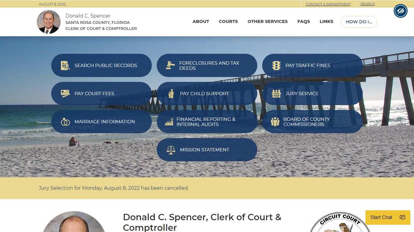 Donald C. Spencer | Santa Rosa County, FL Clerk of Court ...